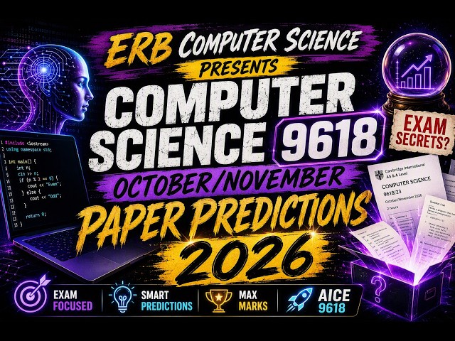 Predicciones para el examen de Computación 9618 de octubre/noviembre de 2026