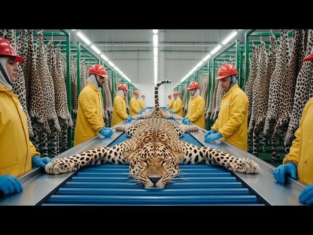Inside a Leopard Leather Factory | The Complete Process from Hide to Million-Dollar Items