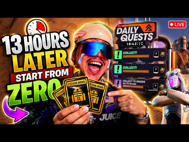 LIVE🔴: Preparing For Droid Tycoon Event IN FORTNITE is under rated!