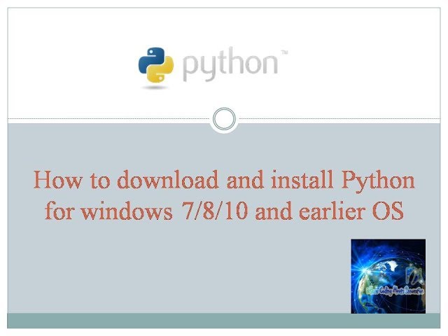 How to download and Install Python for Windows 7/8/10- ProgrammingWorld