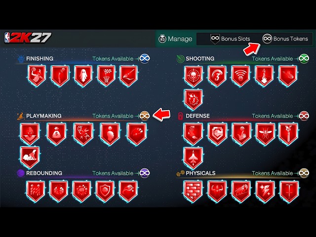 HOW TO GET BADGE TOKENS/BONUS SLOTS FAST- BEST BADGES TO USE FOR FUSE AND REACTION on NBA2K27
