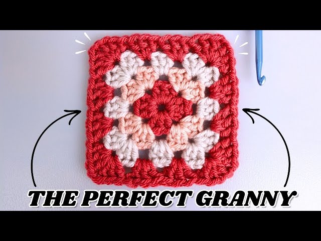 🧶 How To Crochet a PERFECT Granny Square (Easy | For Beginners!)