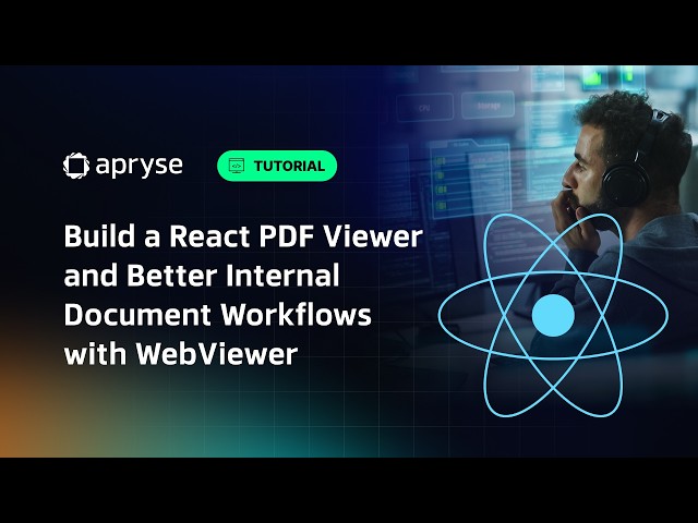 Build a React PDF Viewer and Better Internal Document Workflows with WebViewer | Apryse