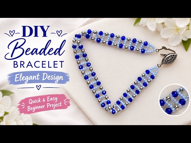 Beginner Beaded Bracelet Tutorial | Elegant & Easy Seed Bead Bracelet for Beginners