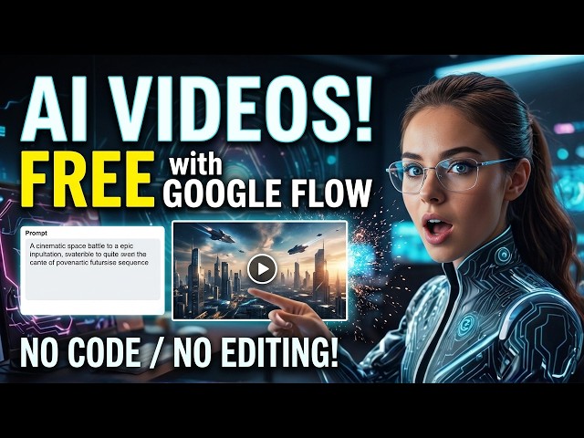 Google Flow AI Video Tutorial: From Idea to Reality | No Code no editing experience