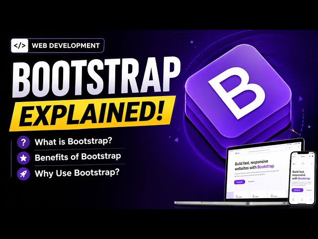 Bootstrap Explained 🔥 | What & Why Use Bootstrap? #bootstrap #education #webdevelopment #css #tech 