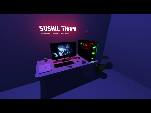 My 3D Portfolio Website made using Three.js