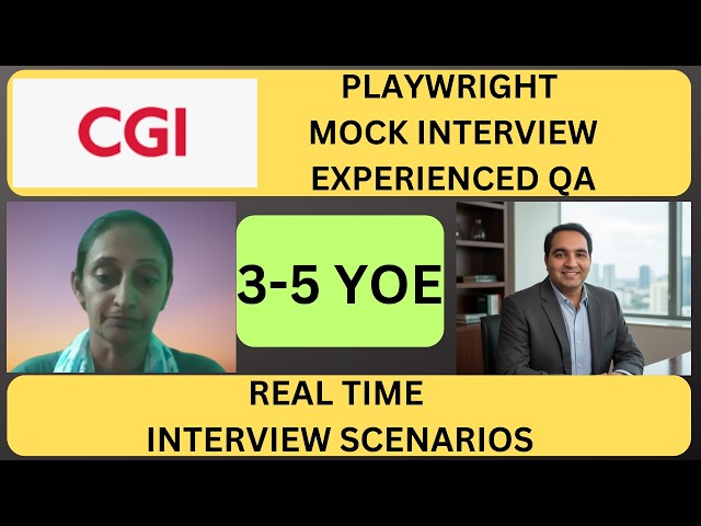Playwright Automation Interview for Testers | QA Automation Interview | Playwright Tutorial