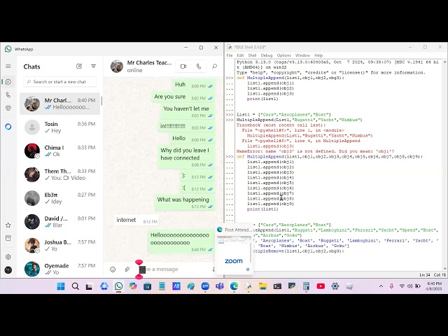 Ugo writing his first Python functions which call List methods and alter Lists aka Arrays || part 1