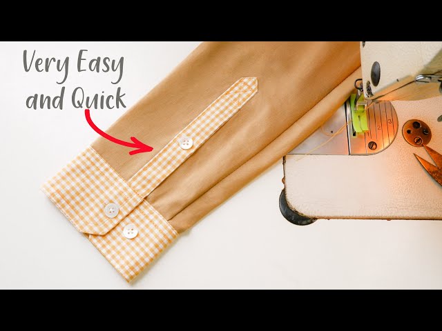 Sewing Trick | How To Sew Shirt Sleeve Placket Easily And Quick | Thuy Sewing