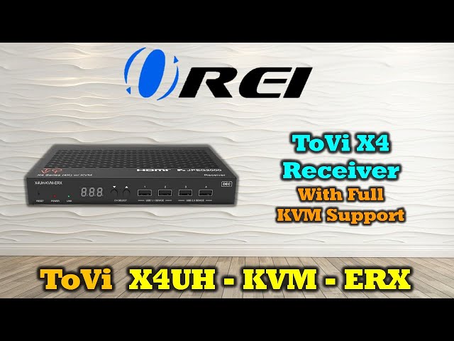 ToVi 4K AV over IP Decoder – Video Wall, Matrix Switching & KVM Control | X4UH-KVM-ERX