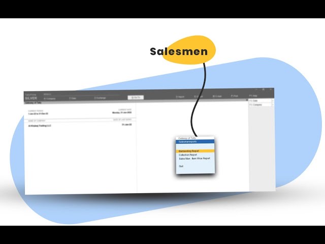 Salesman Module with Commission Calculation - Tally Customization - Tally Prime Official