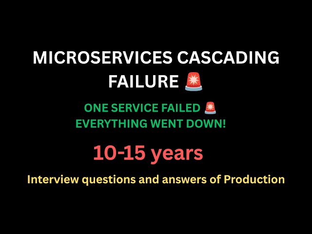 MICROSERVICES CASCADING FAILURE 🚨 | Real Production Problem & Spring Boot Fix