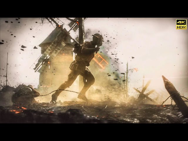 PS5 | Battlefield 1 Gameplay | Storm of steel | Hard Difficulty | No HUD [4K/HDR]