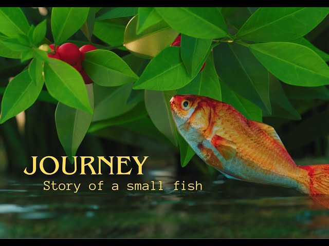 CGI 3D Animated Movie "Journey" | Story of a small fish | Blender animation movie | Kids' story