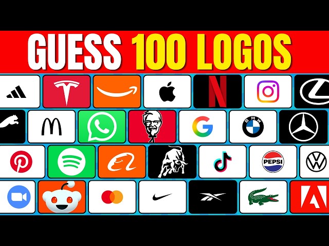 Guess the Logo in 3 Seconds! 🔍 | 100 Logos Quiz for Kids | Easy, Medium, Hard & Impossible Levels