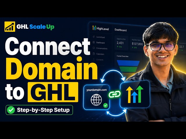 How to Connect GoDaddy Domain to GoHighLevel | GHL Domain Setup Tutorial