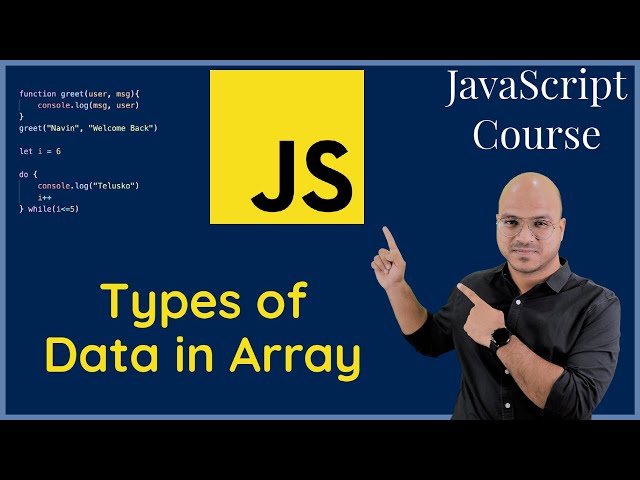 Different types of data in Array
