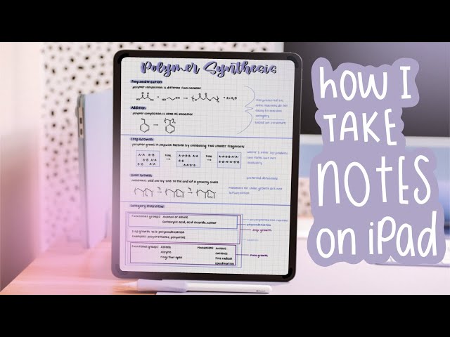 How I Take Notes on My iPad Pro with GoodNotes (2021) + Free Template