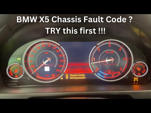 BMW X5 Chassis fault code ??? TRY THIS FIRST !!!