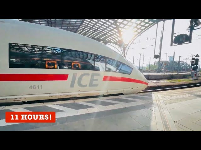 Aachen 🇩🇪 to Milan 🇮🇹: 11 Hours First-Class Journey 🚆 | ICE Train