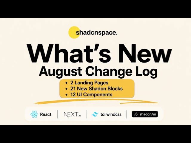 Fresh batch of #Shadcn Landing pages, 21+ New #ShadcnBlocks & 12+ #ShadcnComponents just launched