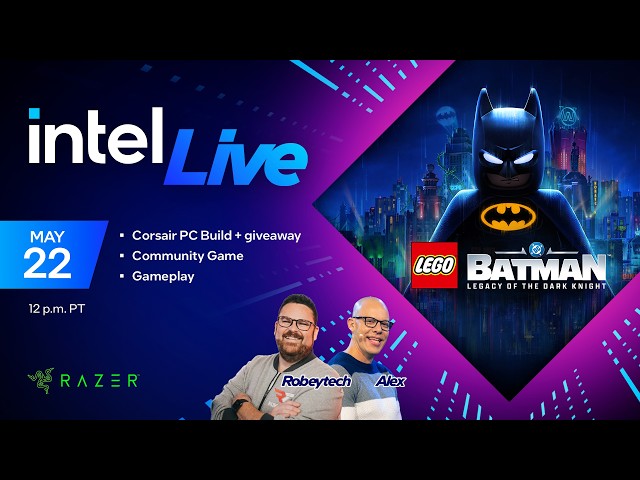 PC Giveaway + Showcasing Razer Panther Lake Blade and Building a PC in the Corsair Frame 4000D