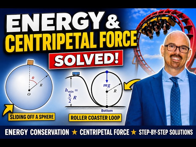 Conservation of Energy & Centripetal Force  AP Physics Problem Solving