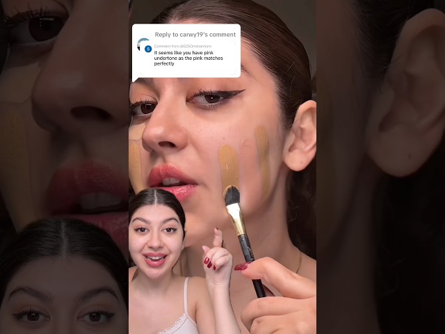 How do you correctly match your foundation undertone? Makeup for beginners. #makeup #foundation