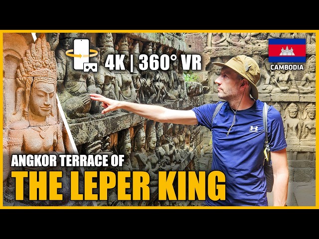 Terrace of the Leper King 🇰🇭 VR 360° | Immersive Walking Tour of a Khmer Site in Cambodia!