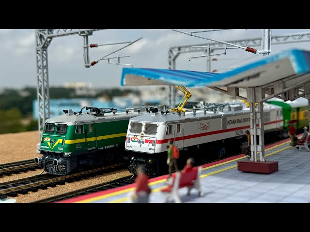 भारत की ट्रेन |गरीबरथ एक्सप्रेस 🇮🇳🚂| HO Scale Indian Model Trains 