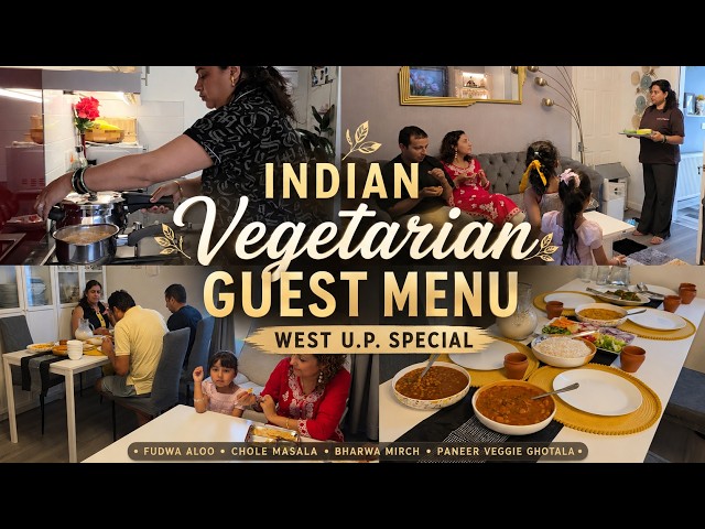 Indian Vegetarian Guest Menu in 60 Mins - West U.P. Special | 4 Must Try Delicious West U.P. Recipes