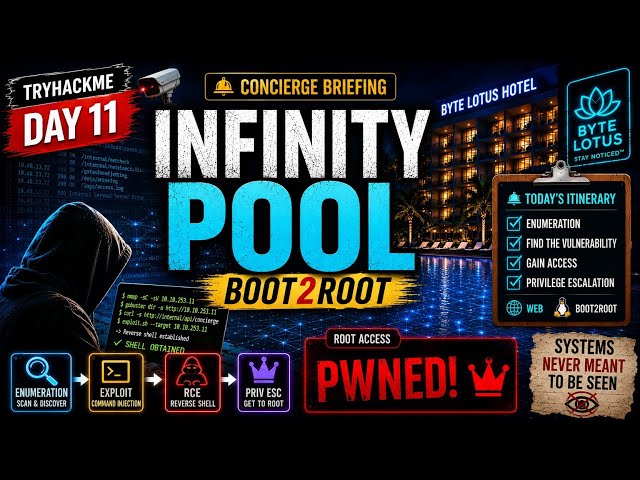 Infinity Pool TryHackMe Walkthrough  | Hacker Holidays Day 11 | Boot2Root | Command Injection (2026)