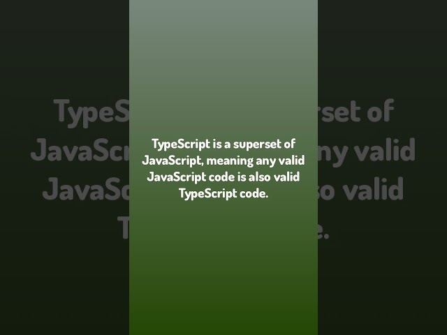 Daily Debug. / TypeScript is a superset of JavaScript, meaning any ...