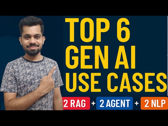 6 Gen AI Projects From RAG to Agents That Get You Hired