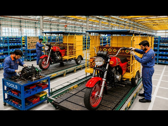 Complete Making Process of 7 Seater Rickshaw Metal Body in Prime Star Factory