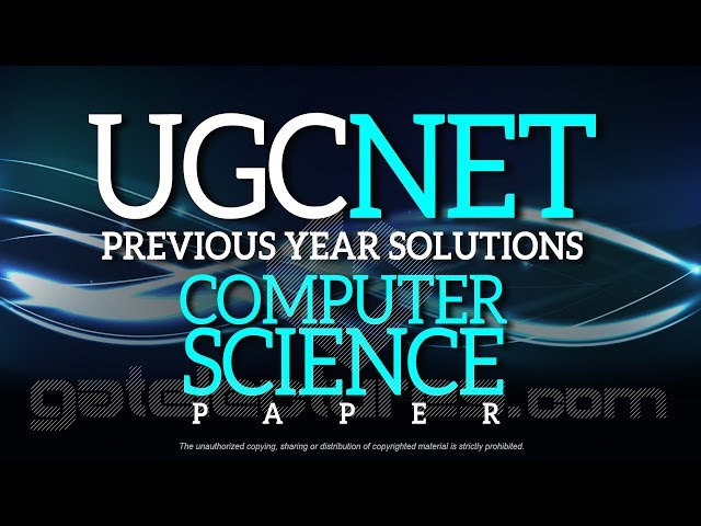 UGC NET Computer Science JUNE 2014 Paper 2 Solutions Q26 to 30