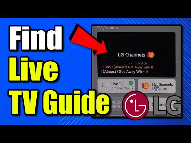 How to Find the Live TV Guide on your LG TV (Best Method)