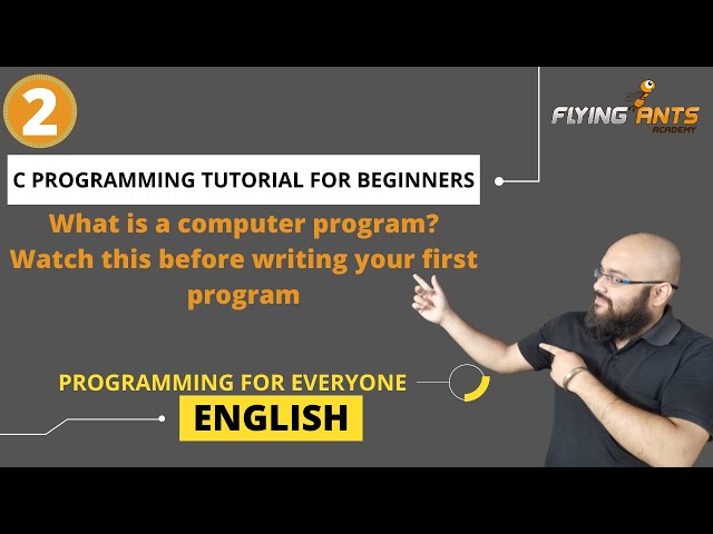 What is a computer program | C programming tutorial for beginners in English |  Easy to learn Coding