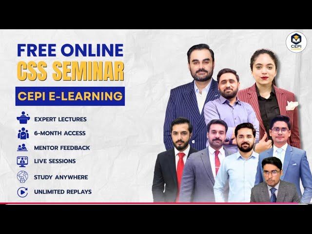 CEPI eLearning Free Seminar 2027 | How to Prepare for CSS 2027