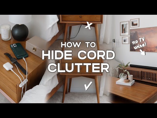 13 Creative Hacks to HIDE CORD CLUTTER 💡 | Cable Management Tricks For Your TV, Desk & More!