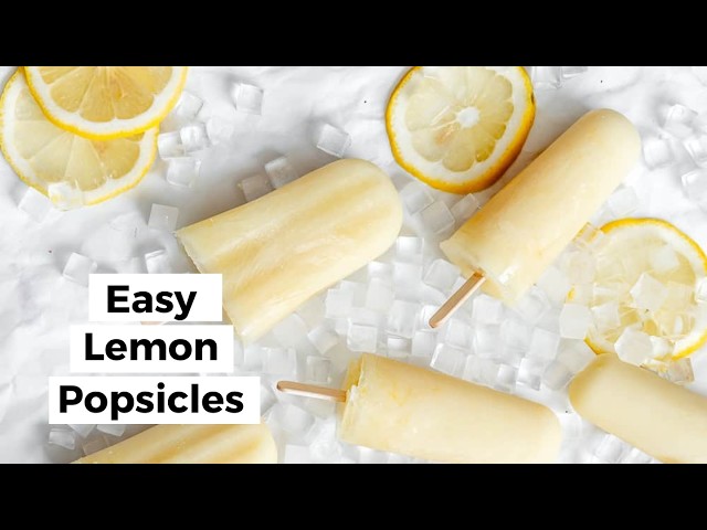 Homemade Lemon Popsicles