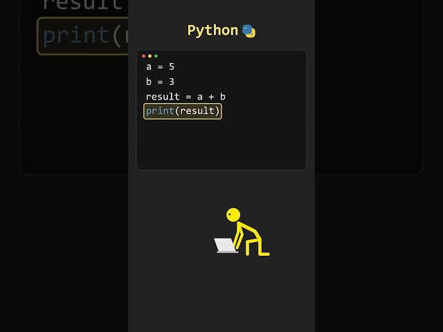 Python Program to Add Two Numbers 🐍 | Python for Beginners #Shorts