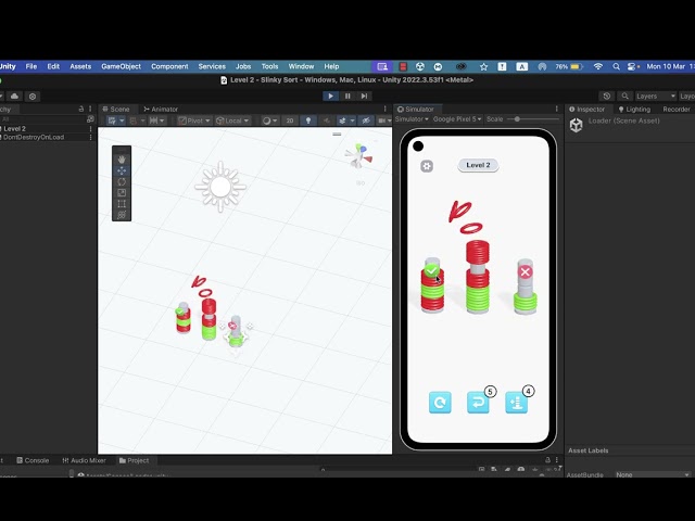 slinky sort unity source code