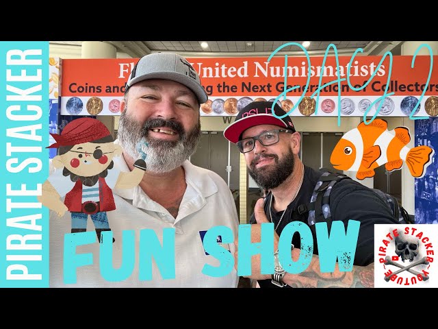 Pirate & Fish @ 2024 FUN Show ~ Day 2!  #gold  #silver  #copper  #florida  #numismatics