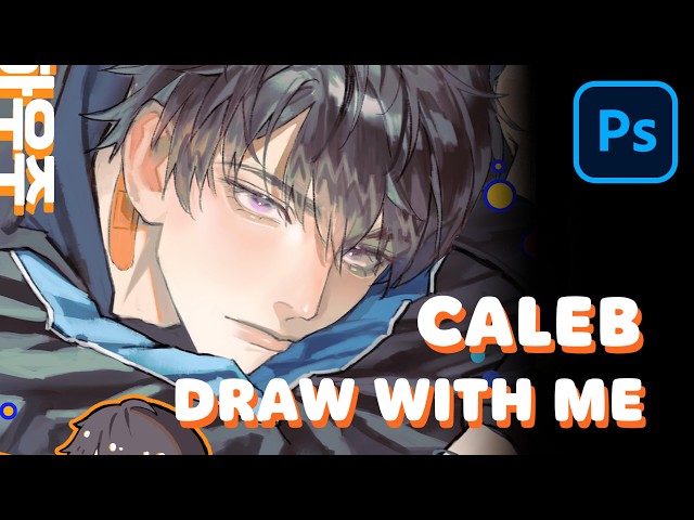 [4K][Cozy Draw with Me] Caleb 2025Bday Art Rendering Timelapse