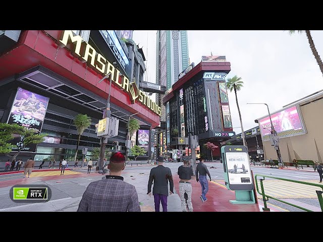 Cyberpunk 2077 | Relaxing Ambient Walk with Realistic Modded Graphics