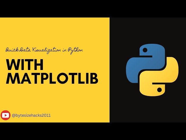 Quick Data Visualization with Matplotlib in Python: Beginner Tutorial