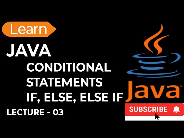 👉 Java Conditional Statements | If, Else & Else If Explained with Examples