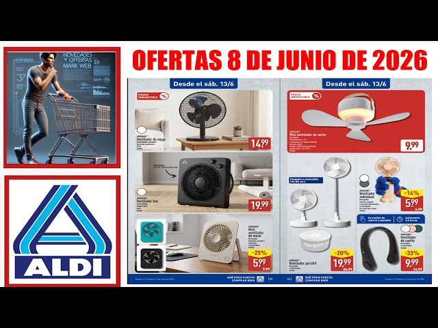 ▶️  Catálogo ALDI del 8 al 14 de junio de 2026 | Ofertas ALDI  | BAZAR  ALDI   ALDI  MARK WEB